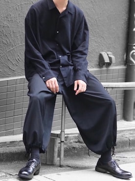 「THEE（シー）のアイテム」を使った、Kazuさん（メンズ・178cm）の秋コーディネート