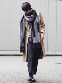 Y-3 ワイスリー KNIT SCARF ニット ロング マフラー 黒　新品 Y-3 ワイスリー ニットマフラー EN SCARF IJ9912 メンズ ウール