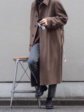 「グレースラックス」｜「アイテム（ジャケット/アウター）」を使った、Kazuさん（メンズ・178cm）の冬コーディネート
