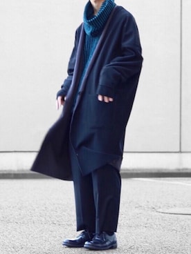 「SHAREEF（シャリーフ）のアイテム（トップス）」を使った、Kazuさん（メンズ・178cm）の冬コーディネート