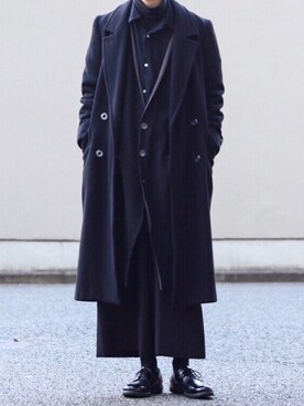 「THEE（シー）のアイテム」を使った、Kazuさん（メンズ・178cm）の冬コーディネート