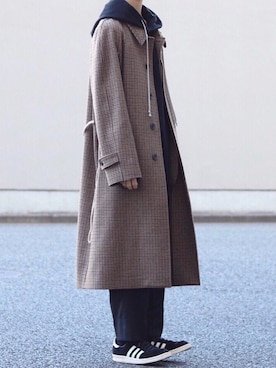 「DRKSHDW（ダークシャドウ）のアイテム」を使った、Kazuさん（メンズ・178cm）の冬コーディネート
