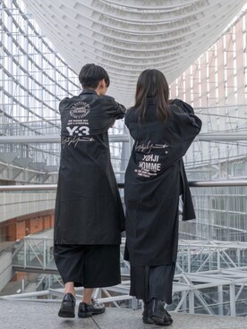 【レア・美品!!】Y-3 YOHJI SHIRT スタッフシャツ(BLACK)