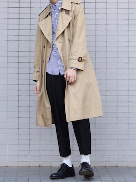 「JOHN LAWRENCE SULLIVAN（ジョンローレンスサリバン）のアイテム（パンツ）」を使った、Kazuさん（メンズ・178cm）の春コーディネート