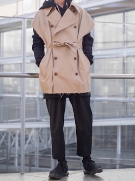 「DRKSHDW（ダークシャドウ）のアイテム」を使った、Kazuさん（メンズ・178cm）の春コーディネート