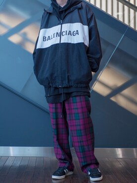 「Gosha Rubchinskiy（ゴーシャラブチンスキー）のアイテム（パンツ）」を使った、Kazuさん（メンズ・178cm）の春コーディネート