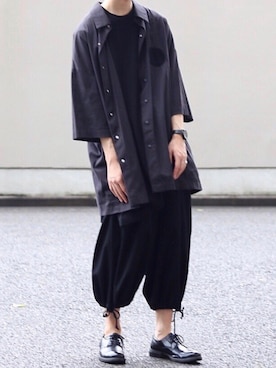 「my beautiful landlet（マイビューティフルランドレット）のアイテム（トップス）」を使った、Kazuさん（メンズ・178cm）の夏コーディネート
