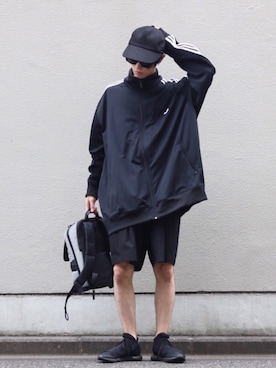 「MR.OLIVE（ミスターオリーブ）のアイテム（キャップ）」を使った、Kazuさん（メンズ・178cm）の夏コーディネート