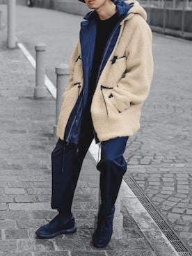 「JOHN LAWRENCE SULLIVAN（ジョンローレンスサリバン）のアイテム（パンツ）」を使った、Kazuさん（メンズ・178cm）の秋コーディネート
