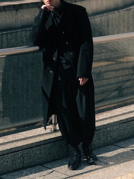 「THEE（シー）のアイテム」を使った、Kazuさん（メンズ・178cm）の冬コーディネート