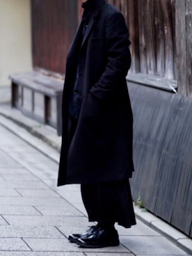 「THEE（シー）のアイテム」を使った、Kazuさん（メンズ・178cm）の冬コーディネート