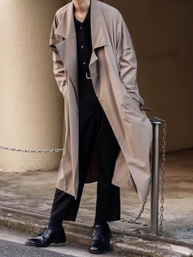 「THEE（シー）のアイテム」を使った、Kazuさん（メンズ・178cm）の春コーディネート