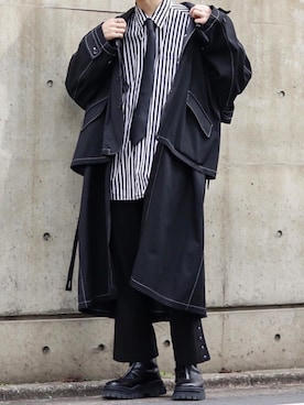 「DISCOVERED（ディスカバード）のアイテム（ジャケット/アウター）」を使った、Kazuさん（メンズ・178cm）の春コーディネート