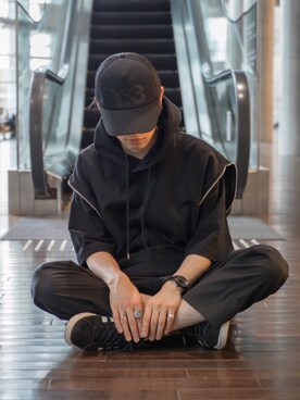 「JOHN LAWRENCE SULLIVAN（ジョンローレンスサリバン）のアイテム（パンツ）」を使った、Kazuさん（メンズ・178cm）の春コーディネート