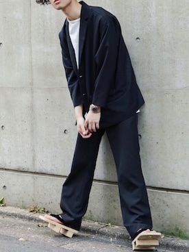 「juha」｜「アイテム（ジャケット/アウター）」を使った、Kazuさん（メンズ・178cm）の春コーディネート