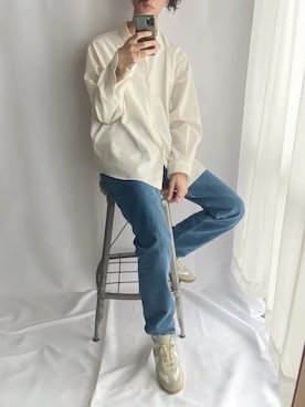 「メゾンマルジェラ」｜「アイテム（アナログ腕時計）」を使った、Kazuさん（メンズ・178cm）の春コーディネート