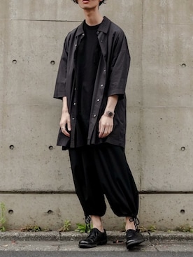「my beautiful landlet（マイビューティフルランドレット）のアイテム（トップス）」を使った、Kazuさん（メンズ・178cm）の夏コーディネート