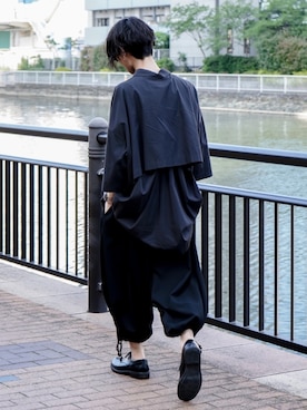 「my beautiful landlet（マイビューティフルランドレット）のアイテム（トップス）」を使った、Kazuさん（メンズ・178cm）の夏コーディネート