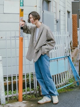 「Jieda（ジエダ）のアイテム」を使った、Kazuさん（メンズ・178cm）の秋コーディネート