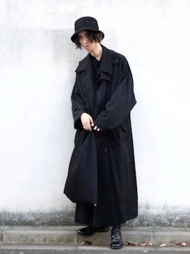 「Yohji Yamamoto POUR HOMME（ヨウジヤマモトプールオム）のアイテム（ジャケット/アウター）」を使った、Kazuさん（メンズ・178cm）の秋コーディネート