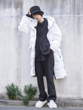 「shiyoh」｜「アイテム（ダウンジャケット/コート）」を使った、Kazuさん（メンズ・178cm）の秋コーディネート