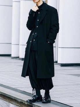 「THEE（シー）のアイテム」を使った、Kazuさん（メンズ・178cm）の冬コーディネート