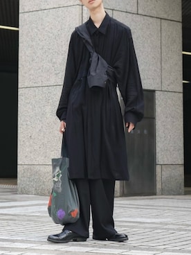 「BLACK Scandal Yohji Yamamoto（ブラックスキャンダルヨウジヤマモト）のアイテム」を使った、Kazuさん（メンズ・178cm）の春コーディネート