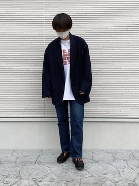 「FREAK'S STORE（フリークスストア）のアイテム（テーラードジャケット）」を使った、yumaさん（レディース・167cm）の春コーディネート