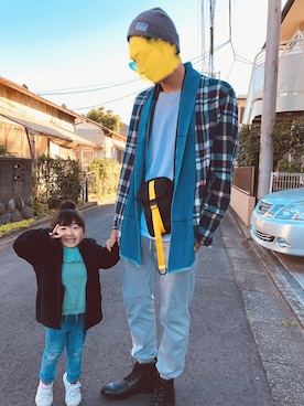 「ラフスタイル」｜「アイテム（その他アウター）」を使った、T&Ruさん（メンズ・178cm）の冬コーディネート