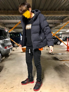 「H&M（エイチ・アンド・エム）のアイテム（ボディバッグ/ウエストポーチ）」を使った、T&Ruさん（メンズ・178cm）の秋コーディネート