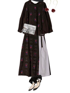 「cuff（カフ）のアイテム」を使った、SAKIさん（レディース・158cm）の春コーディネート