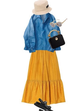 「HOGAN（ホーガン）のアイテム」を使った、SAKIさん（レディース・158cm）の春コーディネート