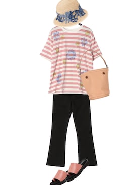 「Re Done（リダン）のアイテム」を使った、SAKIさん（レディース・158cm）の夏コーディネート