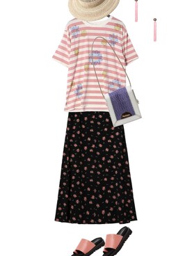 「TABASA（タバサ）のアイテム」を使った、SAKIさん（レディース・158cm）の夏コーディネート