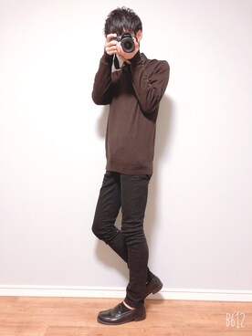 Uniqlo ユニクロ のニット セーターを使ったメンズ人気ファッションコーディネート Wear