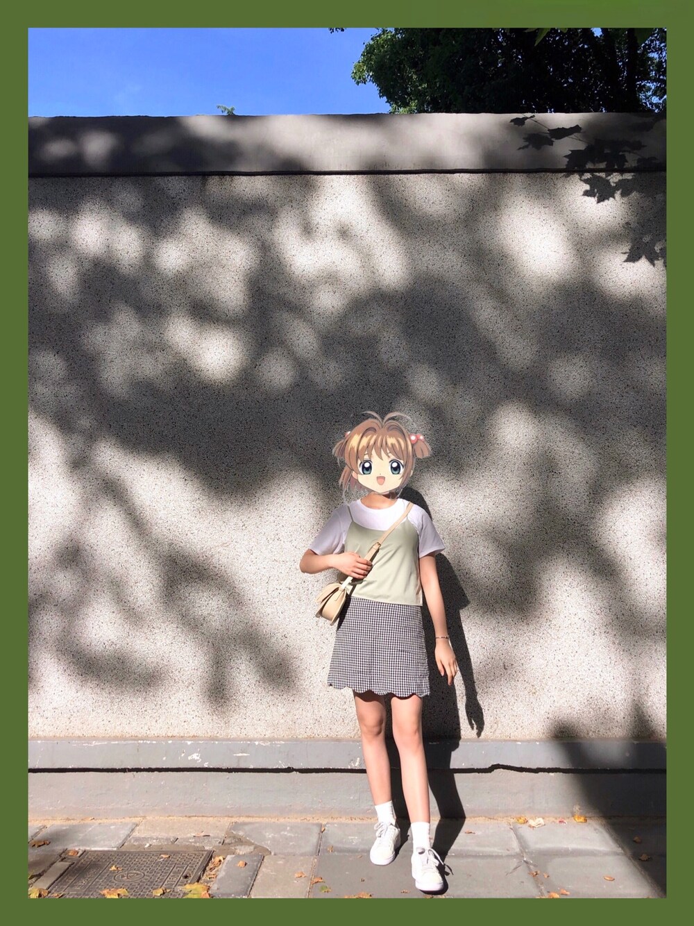 「PUMAのアイテム（スニーカー、グリーン系）」を使った、silverさん（レディース・165cm）の夏コーディネートの1枚目の写真