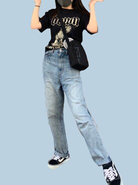 「NIKE(ナイキ)のアイテム(ショルダーバッグ)」を使った、 lynnさん(レディース・160cm)の春コーディネート