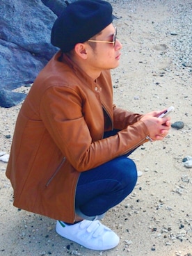 「roshell（ロシェル）のアイテム（ジャケット/アウター）」を使った、いずみさん（メンズ・173cm）の冬コーディネート