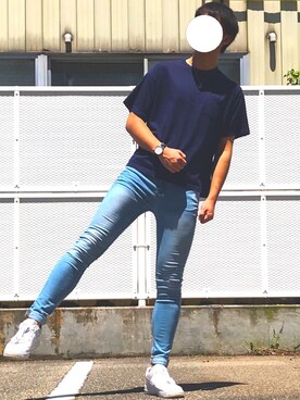 「Vicci（ビッチ）のアイテム」を使った、Keitaro さん（メンズ・183cm）の夏コーディネート