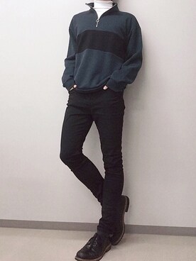 「RAGEBLUE（レイジブルー）のアイテム（その他トップス）」を使った、Senさん（メンズ・180cm）の秋コーディネート