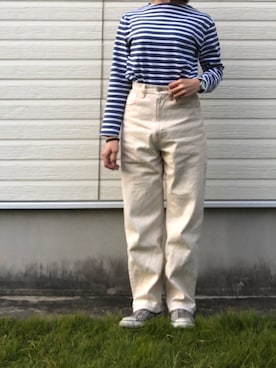 「セントジェームス」｜「アイテム（アナログ腕時計）」を使った、onaka103suitaneさん（レディース・154cm）の秋コーディネート