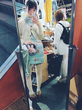 「axes femme（アクシーズファム）のアイテム（ブーティ）」を使った、泓さん（レディース・168cm）の春コーディネート