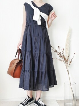 「GLEN GORDON（グレンゴードン）のアイテム」を使った、m o r o ↟ ↟さん（レディース・163cm）の夏コーディネート