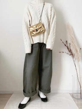 m o r o ↟ ↟さん（レディース・163cm）の冬コーディネート