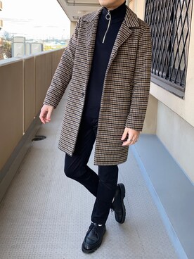 D.heyさん（メンズ・178cm）の冬コーディネート