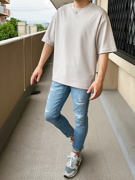 「UNIQLO U」｜D.heyさん（メンズ・178cm）の春コーディネート