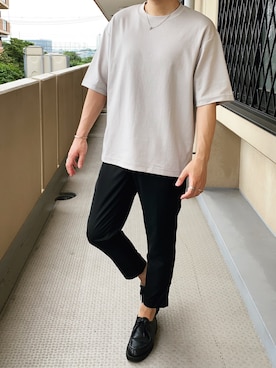 「UNIQLO U」｜D.heyさん（メンズ・178cm）の夏コーディネート