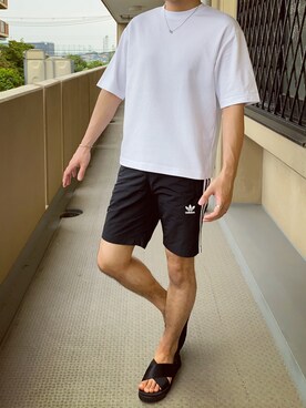 「UNIQLO U」｜D.heyさん（メンズ・178cm）の夏コーディネート