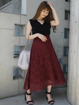 「MERCURYDUO（マーキュリーデュオ）のアイテム」を使った、尼子ゆいさん（メンズ・158cm）の夏コーディネート