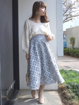 「パステルコーデ」｜尼子ゆいさん（レディース・158cm）の秋コーディネート